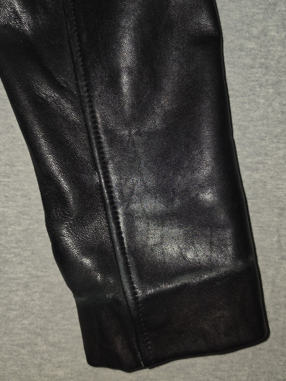Kenneth Cole Reaction Black Leather Zip-Front Jacket - Picture 12 of 16